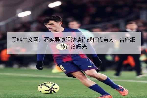 黑料中文网：春晚导演组邀请肖战任代言人，合作细节首度曝光